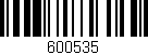 Código de barras (EAN, GTIN, SKU, ISBN): '600535'