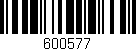 Código de barras (EAN, GTIN, SKU, ISBN): '600577'