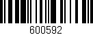 Código de barras (EAN, GTIN, SKU, ISBN): '600592'