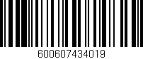 Código de barras (EAN, GTIN, SKU, ISBN): '600607434019'