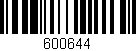 Código de barras (EAN, GTIN, SKU, ISBN): '600644'