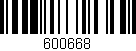 Código de barras (EAN, GTIN, SKU, ISBN): '600668'