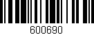 Código de barras (EAN, GTIN, SKU, ISBN): '600690'