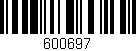 Código de barras (EAN, GTIN, SKU, ISBN): '600697'