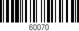 Código de barras (EAN, GTIN, SKU, ISBN): '60070'