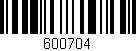 Código de barras (EAN, GTIN, SKU, ISBN): '600704'