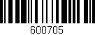Código de barras (EAN, GTIN, SKU, ISBN): '600705'