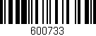 Código de barras (EAN, GTIN, SKU, ISBN): '600733'