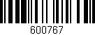 Código de barras (EAN, GTIN, SKU, ISBN): '600767'