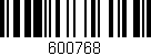 Código de barras (EAN, GTIN, SKU, ISBN): '600768'