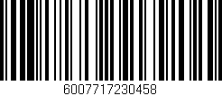 Código de barras (EAN, GTIN, SKU, ISBN): '6007717230458'