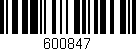 Código de barras (EAN, GTIN, SKU, ISBN): '600847'
