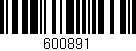 Código de barras (EAN, GTIN, SKU, ISBN): '600891'