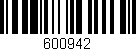 Código de barras (EAN, GTIN, SKU, ISBN): '600942'