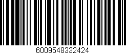 Código de barras (EAN, GTIN, SKU, ISBN): '6009548332424'