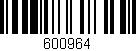 Código de barras (EAN, GTIN, SKU, ISBN): '600964'