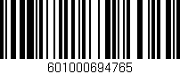 Código de barras (EAN, GTIN, SKU, ISBN): '601000694765'