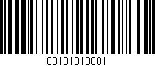 Código de barras (EAN, GTIN, SKU, ISBN): '60101010001'