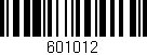 Código de barras (EAN, GTIN, SKU, ISBN): '601012'