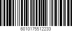 Código de barras (EAN, GTIN, SKU, ISBN): '6010175512233'