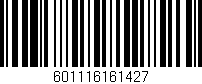 Código de barras (EAN, GTIN, SKU, ISBN): '601116161427'