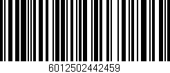 Código de barras (EAN, GTIN, SKU, ISBN): '6012502442459'