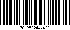 Código de barras (EAN, GTIN, SKU, ISBN): '6012502444422'