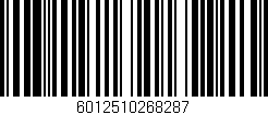Código de barras (EAN, GTIN, SKU, ISBN): '6012510268287'