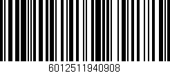 Código de barras (EAN, GTIN, SKU, ISBN): '6012511940908'