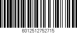Código de barras (EAN, GTIN, SKU, ISBN): '6012512752715'