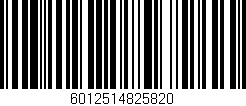 Código de barras (EAN, GTIN, SKU, ISBN): '6012514825820'
