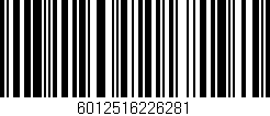 Código de barras (EAN, GTIN, SKU, ISBN): '6012516226281'
