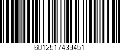 Código de barras (EAN, GTIN, SKU, ISBN): '6012517439451'