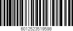 Código de barras (EAN, GTIN, SKU, ISBN): '6012523519598'