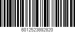 Código de barras (EAN, GTIN, SKU, ISBN): '6012523892820'