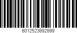 Código de barras (EAN, GTIN, SKU, ISBN): '6012523892899'