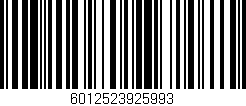 Código de barras (EAN, GTIN, SKU, ISBN): '6012523925993'