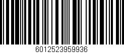 Código de barras (EAN, GTIN, SKU, ISBN): '6012523959936'