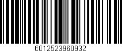 Código de barras (EAN, GTIN, SKU, ISBN): '6012523960932'