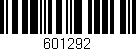 Código de barras (EAN, GTIN, SKU, ISBN): '601292'