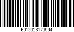 Código de barras (EAN, GTIN, SKU, ISBN): '6013326179934'
