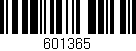 Código de barras (EAN, GTIN, SKU, ISBN): '601365'