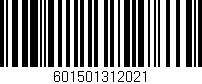 Código de barras (EAN, GTIN, SKU, ISBN): '601501312021'