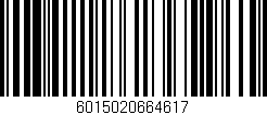 Código de barras (EAN, GTIN, SKU, ISBN): '6015020664617'