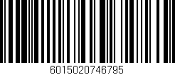 Código de barras (EAN, GTIN, SKU, ISBN): '6015020746795'