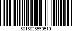 Código de barras (EAN, GTIN, SKU, ISBN): '6015025553510'