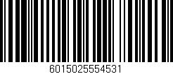 Código de barras (EAN, GTIN, SKU, ISBN): '6015025554531'