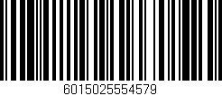 Código de barras (EAN, GTIN, SKU, ISBN): '6015025554579'