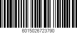 Código de barras (EAN, GTIN, SKU, ISBN): '6015026723790'