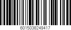 Código de barras (EAN, GTIN, SKU, ISBN): '6015038249417'